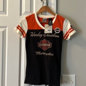 Harley Davison women’s classic color block tee